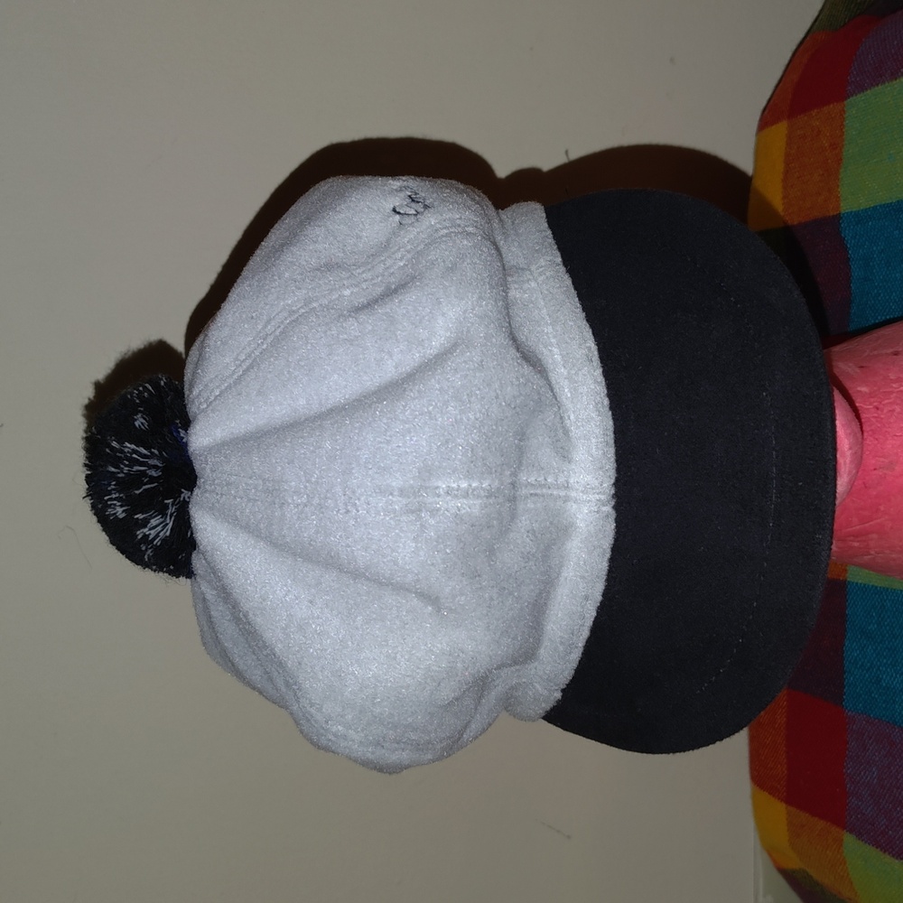 Vtg Conte Of Florence Suede w/Pom Pom Hat Cap Made in Italy Size 56